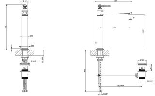 Смеситель для раковины Gessi Venti20 65003.726 брашированная бронза