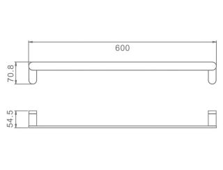 Полотенцедержатель Raglo R300.01.09 графит