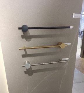 Электрический полотенцесушитель Broner Bruno NF.BR.007.080.0000.MG 100 см без кнопки золото матовое