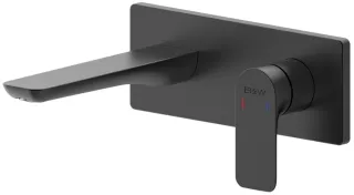 Встраиваемый смеситель для раковины Black&White Universe 8306BUK чёрный матовый