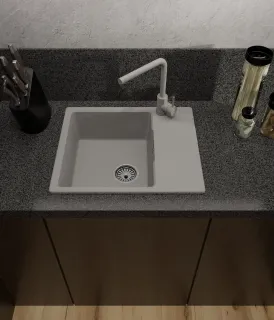 Мойка кухонная GranFest URBAN 658L песочный