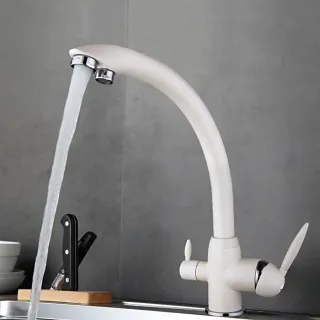 Смеситель для кухни Frap F4399-8 белый