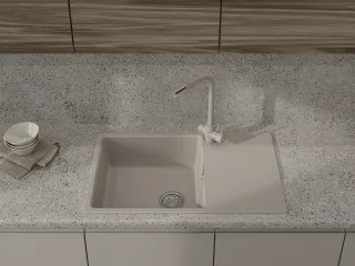 Мойка кухонная GranFest URBAN 678L песочный