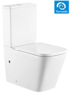 Унитаз напольный SantiLine SL-5028 безободковый белый