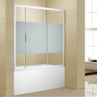 Шторка на ванну Aquanet Practic AE10-B-160H150U-CP 243612 160 см прозрачное стекло/шелкография профиль хром