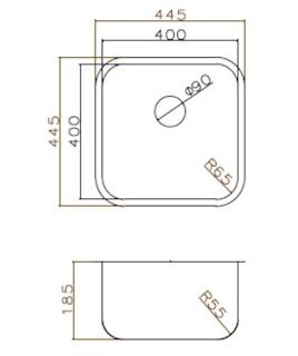 Кухонная мойка Grandex Aqua Select 44 2003332 медь