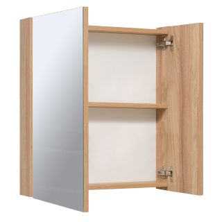 Зеркальный шкаф Runo графит Лада 60 (00-00001161)