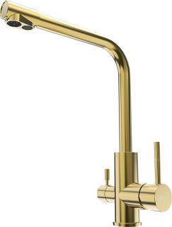 Смеситель для кухни Lemark Expert LM5061G с подключением к фильтру питьевой воды золото