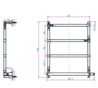 Электрический полотенцесушитель Boheme Chromo хром 710