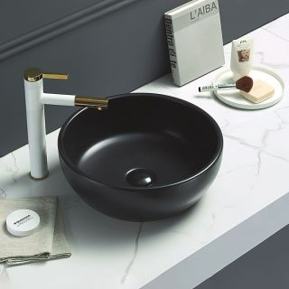 Раковина Art&Max 41см чёрный матовый AM-109-MB