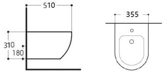 Биде подвесное Aquatek Европа AQ1016-00 белый