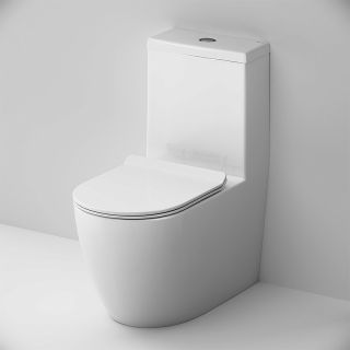 Унитаз напольный AM.PM Func C8F8900SC безободковый с сиденьем микролифт белый