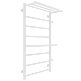 Полотенцесушитель водяной Laris Лавина 73208029БМ правый с полками П9 50x80см белый матовый