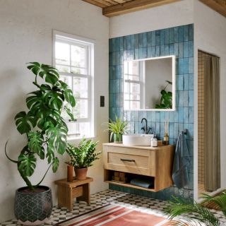 Зеркало с подсветкой Aqwella VISION VIS0208AH 80 см