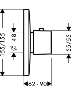 Смеситель для душа Hansgrohe PuraVida 15772000S хром
