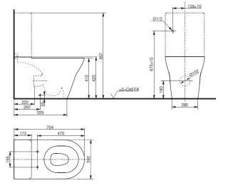 Напольный унитаз TOTO MH CW161Y#XW безободковый белый