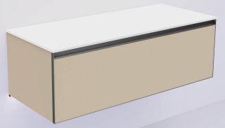 Тумба под раковину Armadi Art Quatro 790-M1-120-D-A-LED 120 см с подсветкой бежевый/антрацит