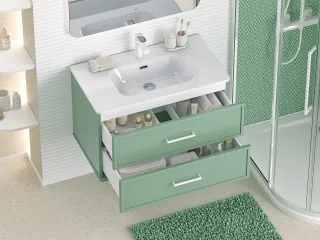 Подвесная тумба под раковину Brevita Verde 80 УТ000026830 зеленый