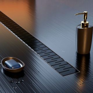 Душевой лоток Paini Medium CH650MC 65см чёрный матовый