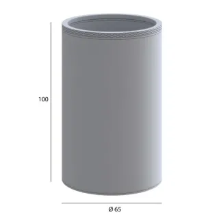 Стакан для зубных щеток Boheme Uno 10974-CR хром