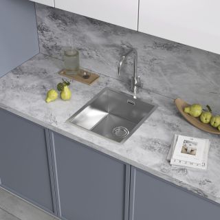 Мойка кухонная Reflexion Como 38-SS  RX2038SS полированная сталь