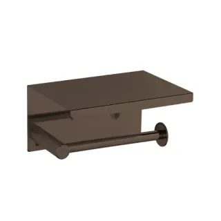 Держатель для туалетной бумаги с крышкой Boheme Uno 10971-SGM оружейная сталь