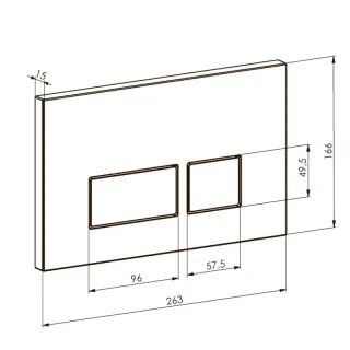 Кнопка смыва Boheme 664-MG золото матовое