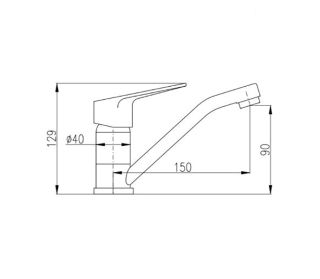 Смеситель для раковины Rav Slezak Victoria VI215.5 хром