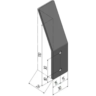 Крючки Aquanet Магнум 336615 чёрный матовый