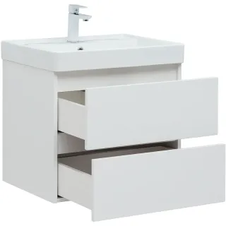 Тумба под раковину Aquanet Вега 308333 70 см белый глянец
