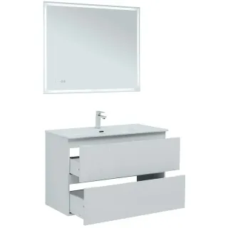 Тумба под раковину Aquanet Джейн 335426 100 см белый матовый