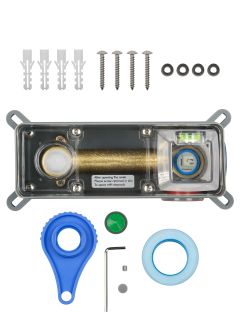 Встраиваемый смеситель для раковины Wonzon & Woghand Frame WW-88869010-BGM тёмный графит