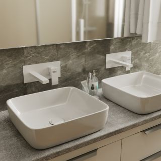 Смеситель встраиваемый для раковины DQ Bayern.Liszt DA1514408 белый матовый