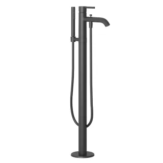 Напольный смеситель для ванны Kludi Nova Fonte 385903915 чёрный матовый