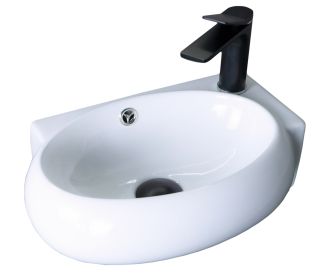 Раковина Gid N9100L 61103L подвесная белая 43.5x30x13