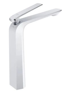 Смеситель для раковины Rose R1311F белый/хром