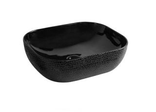 Раковина CeramaLux  D1302H004  черная 50 см