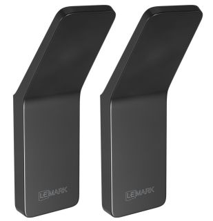 Крючок одинарный Lemark Smooth Line 9712002 чёрный матовый