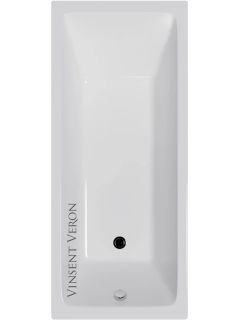 Ванна чугунная Vinsent Veron Square VSQ1407045 140x70см без отверстий для ручек