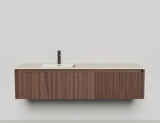 Подвесная тумба Salini Domino 27D216ON 160см шпон Onda Plus