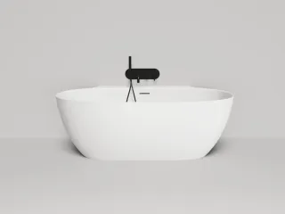 Ванна из искусственного камня Salini Alda Wall S-Sense 101915G 170x90см белый глянцевый