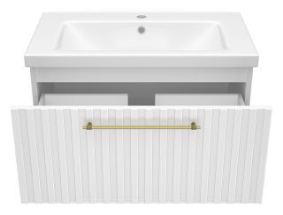 Подвесная тумба под раковину Brevita Alicante ALI-09080-0101Я 80см белый