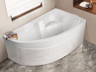 Ванна акриловая Relisan Eco Plus Эльба, угловая, 170х100, правая, Гл000023039 без гидромассажа