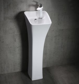 Раковина  CeramaLux M9012 белая 27 см