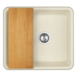 Мойка кухонная Акватон Беллис 57см жемчуг 1A724932BS240