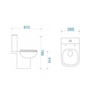Унитаз напольный Maretti Katrina безободковый с микролифтом, KA10NBM71-844, белый