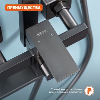Душевая стойка Prohanss P30.24.09 графит