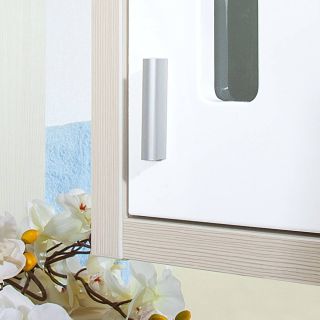 Зеркальный шкаф с подсветкой Бриклаер Бали 4627125412042 правый 90 см лиственница/белый