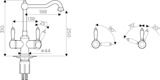 Смеситель для кухни Omoikiri Tottori-АС