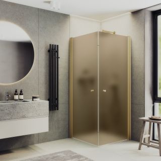 Душевой уголок MaybahGlass MGY-1301-3 90x90см золото